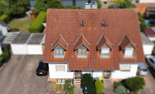 Kompakt und doch viel Platz zum Leben - vermietete Doppelhaushälfte in Mörlheim 