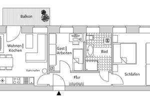 Perfekt für 1–2 Personen: 3 Zimmer zum Erstbezug mit toller Ausstattung – Frankenberger Straße 35, 9131 Hilbersdorf, Chemnitz – Vorschaubild 17