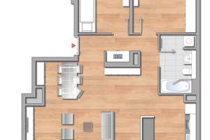 Luxuriöses Penthouse mit Panorama-Dachterrasse, lichtdurchflutet & mit exklusiver Markenküche – Hörder-Bach-Allee 13, 44263 Hörde (Ortsteil), Dortmund – Vorschaubild 3