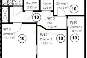 WG-Geeignet * Möblierte u. Modernisierte 4,5-Zimmer Wohnung im Herzen von Stuttgart * frei ab August – Die vollständige Adresse der Immobilie erhältst du vom Anbieter., 70182 Diemershalde, Stuttgart – Vorschaubild 11