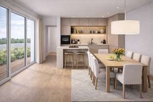 Exklusive Neubauwohnung im Kwartier Latäng: Großzügiges Wohnen mit Terrasse & Dachterrasse – WE 7