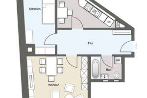 Exklusive 2-Zimmer-Altbauwohnung mit Balkon in der Südvorstadt – Die vollständige Adresse der Immobilie erhältst du vom Anbieter., 4275 Südvorstadt, Leipzig – Vorschaubild 6