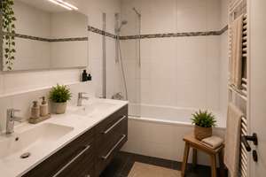 Helle, grüne, ruhige 4-Zimmer-Penthouse-Wohnung mit Balkon im Sonnen Park - Bogenhausen – Wesendonkstraße 15a, 81925 Oberföhring, München – Vorschaubild 9