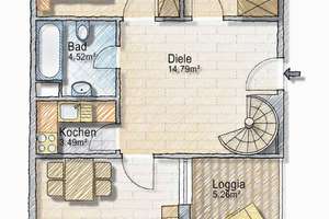 Ziehen Sie sofort ein - Maisonette-DG-Wohnung mit Loggia in Johanneskirchen – Die vollständige Adresse der Immobilie erhältst du vom Anbieter., 81927 Johanneskirchen, München – Vorschaubild 24