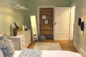 Wunderschöne 75qm 2 Zimmer Wohnung mit Balkon Erdgeschoss zentral möbliert – Uhlandstr 19, 76135 Weststadt, Karlsruhe – Vorschaubild 5
