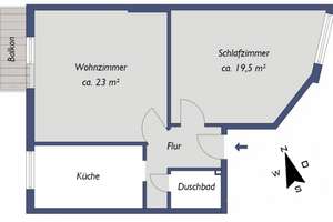 Vollmöblierte 62 m² Wohnung zu vermieten – Wichernsweg 45, 20537 Hamm, Hamburg – Vorschaubild 7