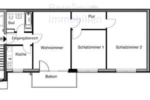 Bezugsfrei in Friedrichshain: ruhige 3-Zimmer-Wohnung mit Balkon und Aufzug nahe Volkspark – Straßmannstraße 6, 10249 Friedrichshain, Berlin – Vorschaubild 13