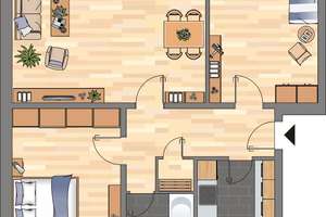 Gemütliche 3-Zimmer-Wohnung mit Balkon in Surheide – Carsten-Lücken-Straße 137, 27574 Surheide, Bremerhaven – Vorschaubild 10