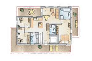 Wie gemacht für Paare: Modernes Penthouse mit 3 Dachterrassen – Die vollständige Adresse der Immobilie erhältst du vom Anbieter., 90482 Laufamholz, Nürnberg – Vorschaubild 2