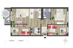 Lichterhellte 4-Raum-Wohnung mit Balkon – Albert-Köhler-Str. 39, 9122 Morgenleite, Chemnitz – Vorschaubild 4