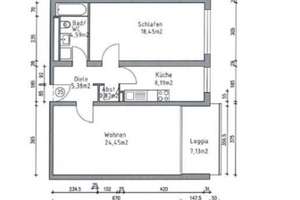 Ab 01.07.2026 frei! Tolle 2 Zimmer Wohnung mit Balkon  und super Aussicht – Hagerweg 36, 47798 Stadtmitte, Krefeld – Vorschaubild 5