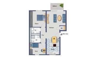 Neuwertige 3-Zimmer-Wohnung mit Balkon, Einbauküche und PKW-Stellplatz ab 01.08.26 frei – Die vollständige Adresse der Immobilie erhältst du vom Anbieter., 40625 Gerresheim, Düsseldorf – Vorschaubild 18