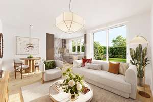 WE2: Riesiger Garten inklusive – 3 Zimmer | KfW40 QNG | Aufzug