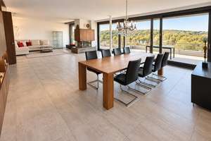 Haus im Haus: Provisionsfrei, 293 m²  Penthouse auf 3 Ebenen, 148 m² Außenfläche, Loft, Fernblick