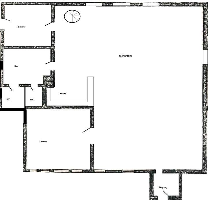 Grundriss Skizze Exposé