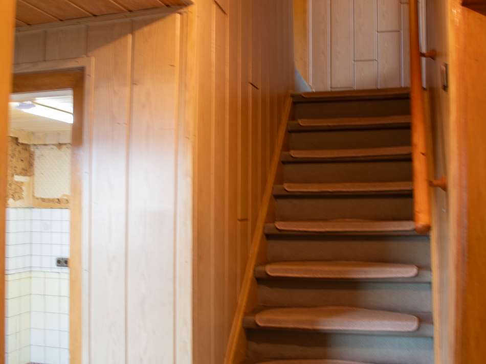 Treppe zum Dachgeschoss