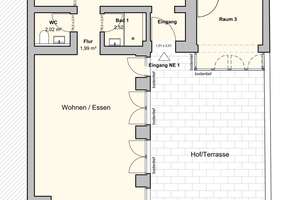 Köln, mitten drin - trotzdem absolut ruhig | tolle 3-Zimmer,  ca. 100 m² |  große Terrasse und Stpl. – Die vollständige Adresse der Immobilie erhältst du vom Anbieter., 50668 Neustadt/Nord, Köln – Vorschaubild 3