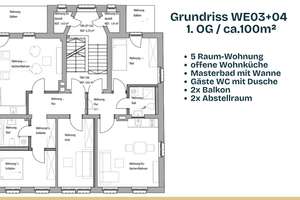 +++Exklusiv sanierte 5-Zi.-WG//2x Balkon//2x Stellplatz+++ – Limbacher Str. 170, 9116 Altendorf, Chemnitz – Vorschaubild 3