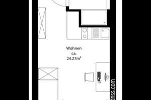 Stylisches Studenten-Apartment "my room premium" - möbliert - nur für Studenten oder Azubis – Steinhauser Straße 3, 81677 Steinhausen, München – Vorschaubild 2