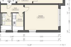 Zentrumsnahe 1-Zimmer-Wohnung – Vahrenwalder Straße 110, 30165 Vahrenwald, Hannover – Vorschaubild 4