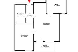 Top-Lage in Schwachhausen – Helle Erbpachtwohnung mit Balkon & Aufzug | Erbbauzins 450,58 € mtl. – Die vollständige Adresse der Immobilie erhältst du vom Anbieter., 28211 Radio Bremen, Bremen – Vorschaubild 16