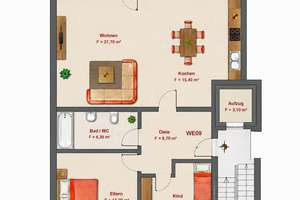 77 m² Komfort mit Fußbodenheizung | Balkon, Gartennutzung, KfW-70-Standard & TG-Stellplatz möglich