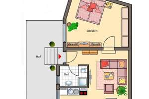 Stilvolle, gepflegte 2-Zimmer-Erdgeschosswohnung mit EBK in Karlsruhe