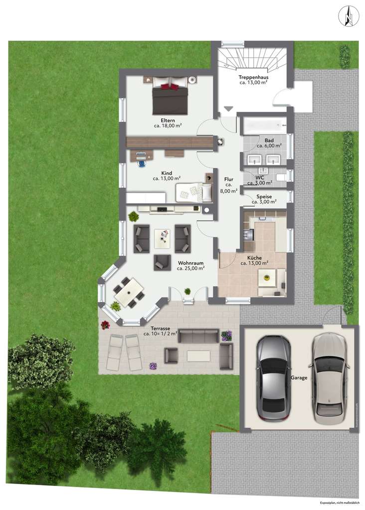 Immobilie in Stephanskirchen - Solides Zweifamilienhaus mit vielen Möglichkeiten! - Bild 3