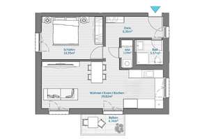 2-Zimmer Wohnung mit Balkon in Offenbach – Die vollständige Adresse der Immobilie erhältst du vom Anbieter., 63069 Vorderwald-Rosenhöhe, Offenbach am Main – Vorschaubild 7