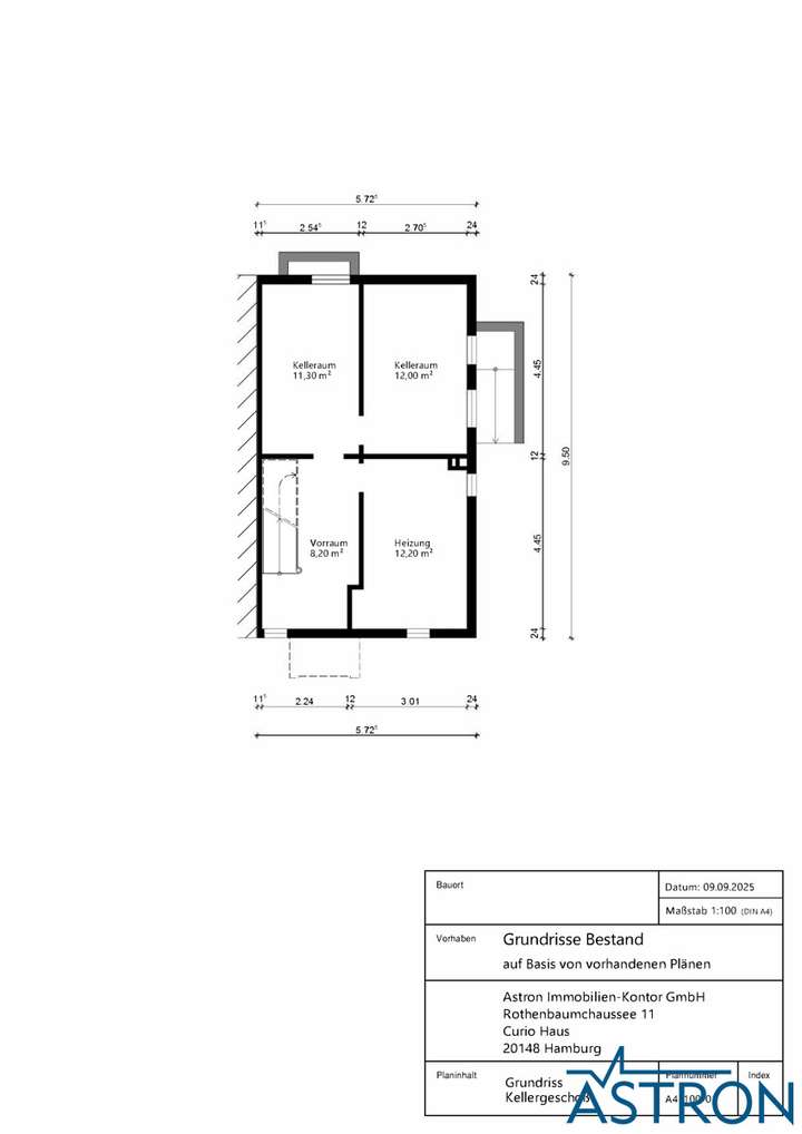 01 Grundriss Kellergeschoss