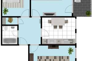 MODERNE 3-ZIMMERWOHNUNG MIT BALKON IN DER KREFELDER INNENSTADT ZU MIETEN – Die vollständige Adresse der Immobilie erhältst du vom Anbieter., 47799 Cracau, Krefeld – Vorschaubild 12