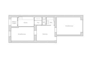 Little Tokyo hübsche 2,5 Zimmer Wohnung mit Loggia zum grünen Innenhof & Badewanne wartet auf Sie – Hohenzollernstraße 28, 40211 Stadtmitte, Düsseldorf – Vorschaubild 15