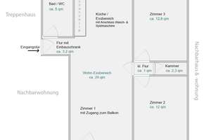 Parkstadt-Bogenhausen - Geschmackvolle, hochwertig renovierte 3-Zi-Whg mit Balkon & EBK von privat – Die vollständige Adresse der Immobilie erhältst du vom Anbieter., 81677 Parkstadt, München – Vorschaubild 16