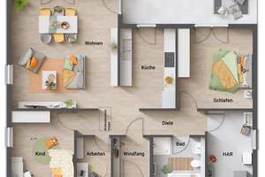 Der Bungalow mit der charmanten Form – ausgefallen und praktisch – Die vollständige Adresse der Immobilie erhältst du vom Anbieter., 74864 Fahrenbach – Vorschaubild 9