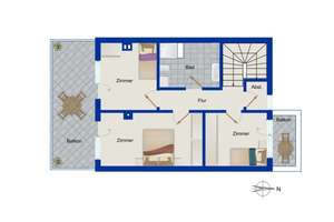 Freiburg i. Breisgau - Vermietete 6-Zimmer-Maisonettewohnung zzgl. ELW im Untergeschoss – 79114 Weingarten, Freiburg im Breisgau – Vorschaubild 11