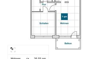 Hier fühlen Sie sich wohl: freundliche 2-Zimmer Wohnung – Herzberger Str. 2, 1239 Prohlis-Nord, Dresden – Vorschaubild 2