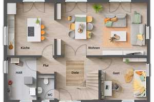 Einfamilienhaus-Keller-Neubau-Festpreis-Stein auf Stein-Super Bauplatz – Elly-Heuss-Knapp-Weg 0, 71717 Heilbronn (Kreis) – Vorschaubild 2