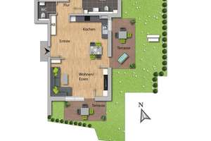 Freiraum neu erleben - Neubauwohnung im Erdgeschoss mit zwei Terrassen und Gartenanteil – 45239 Werden, Essen – Vorschaubild 11