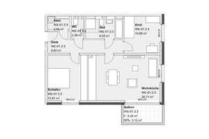 Lev.-Opladen: Traumhafte 3-Zimmer-Wohnung mit Sonnenbalkon, EBK, u. v. m.! – Europaallee 120, 51379 Opladen, Leverkusen – Vorschaubild 2