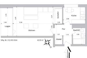 * * SINGLEWOHNUNG * * renovierte 1-Zimmer Wohnung m. Südloggia – Ottostraße 21, 47198 Hochheide, Duisburg – Vorschaubild 10