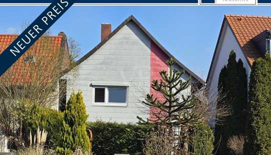 Bild von 4,5-Zimmer-Fachwerkhaus mit gepflegtem Garten und angeschlossener Scheune als Ausbaureserve.