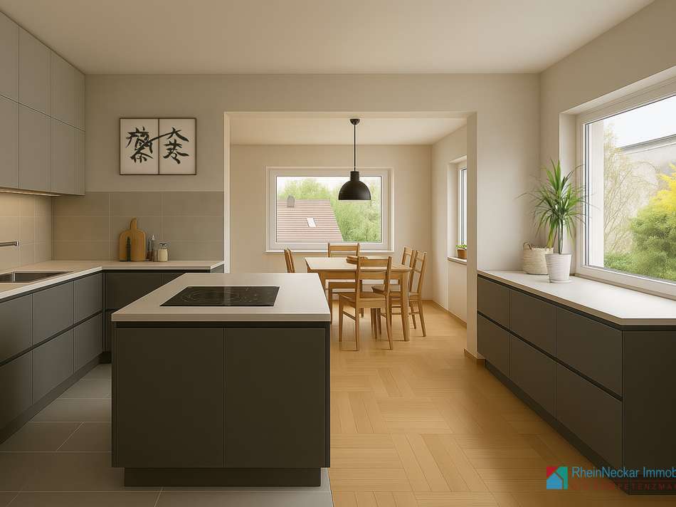 Küche mit Esszimmer Visualisie