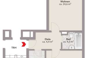 Bremen - Weidedamm: Vermietete 2-Zimmer-Wohnung mit Balkon und TG-Stellplatz – Die vollständige Adresse der Immobilie erhältst du vom Anbieter., 28215 Weidedamm, Bremen – Vorschaubild 14