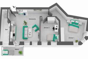*sofort Bezugsfrei* Hochwertige 3 Zimmer Altbauwohnung I Einbauküche I Balkon – Die vollständige Adresse der Immobilie erhältst du vom Anbieter., 4159 Möckern, Leipzig – Vorschaubild 29