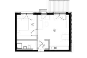 2 Zimmer mit Terrasse zum Innenhof!! Moderne Neubau-Ausstattung, großer Wohn-/Essbereich, TG-Platz – 63165 Mühlheim am Main – Vorschaubild 16