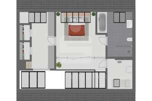 Stilvolles Maisonette-Penthouse mit einzigartigem Blick auf die Kölner Flora! – Die vollständige Adresse der Immobilie erhältst du vom Anbieter., 50735 Riehl, Köln – Vorschaubild 7
