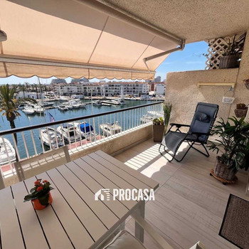 Renovierte Wohnung mit Panoramablick auf das Meer und den Kanal, Empuriabrava