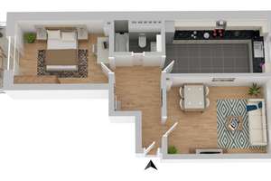 Modernes Wohnen in historischer Umgebung: Top-gepflegte 2-Zimmer-Wohnung im 1. OG in der Nähe der An – Die vollständige Adresse der Immobilie erhältst du vom Anbieter., 48151 Josef, Münster – Vorschaubild 10