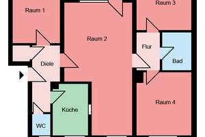 Jetzt schnell sein! Wundervolle 4-Zimmer-Wohnung mit Balkon in ruhiger Lage – Auf den Strickern 38, 59590 Geseke – Vorschaubild 3