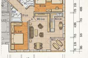 Helle 3-Zimmer-Wohnung mit Wintergarten in Augsburg-Haunstetten – Die vollständige Adresse der Immobilie erhältst du vom Anbieter., 86179 Haunstetten-West, Augsburg – Vorschaubild 12